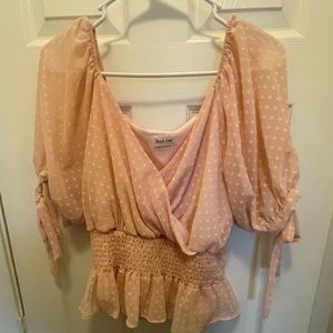 Blush and white polka dot too. Brand new. Size medium